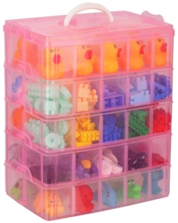 Belle Vous Aufbewahrungsbox Rosa Sortierboxen - Organizer für Spielzeug, Schmuck, Kosmetik (1 St)