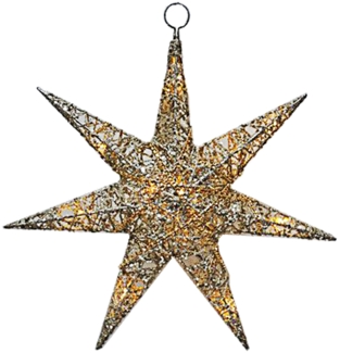 LED Weihnachtsstern, Deko Hängeleuchte, Höhe 30 cm