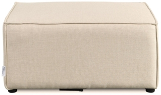 HOME DELUXE Modulares Sofa Hocker VERONA - 87 x 87 cm Beige