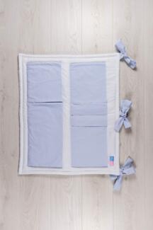 Robert Osswald 1.1.5.1.1.1.1-K05-05 Utensilo mit Taschen - 75x70 cm - für das Kinderbett, rot