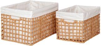 House Nordic Körbe, Papier, natur, 2er-Set