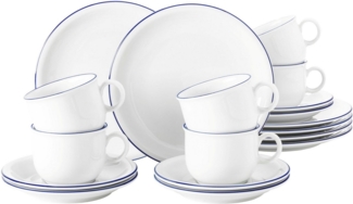 Seltmann Weiden Compact Blaurand Kaffeeservice 18-teilig