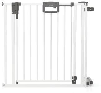 Geuther Türschutzgitter 'Easylock Plus' zum Klemmen für Öffnungen, Metall, Weiß, 108 cm - 116,5 cm