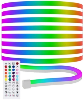 MODFU LED Stripe 10M RGB Strip Neon Streifen Leiste Lichtband Bluetooth App Dimmbar, Neon Lichterkette Fernbedienung Musik Sync Farbwechsel Zuhause Party