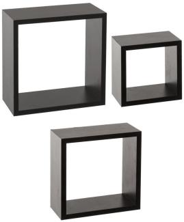 Wandregal mit Garderobenhaken, Cube X3 Beton Gris