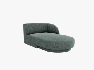 Micadoni Modul Miley 2-Sitzer Rechts Chenille Petrol