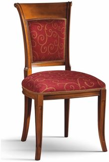 Casa Padrino Luxus Barock Esszimmer Stuhl Bordeauxrot / Braun - Made in Italy