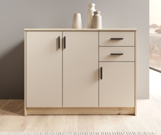 HBZ Sideboard Nelly Kommode, BxHxT 109 x 86 x 50 cm (1 St), Breite 109cm, Einlegeböden verstellbar, foliert
