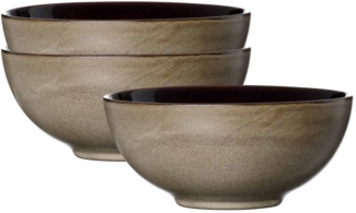 Ritzenhoff & Breker Merida Poke Bowl Schale ø 17,5 cm 3er Set - Braun