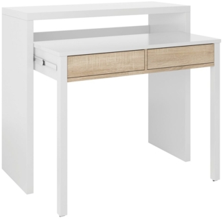 habeig Regal-Schreibtisch Schreibtisch + Kommode in einem, ausziehbar, 99 x 88 x 36/66cm, ausziehbar