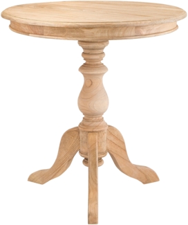 CLP Beistelltisch Wiva 70 cm aus Mindiholz Tischplatte rund Couchtisch,natura