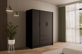 ALTDECOR Drehtürenschrank KOLIN (Kleiderschrank Garderobenschrank mit viel Stauraum, Moderner Schrank) Vielseitiger Drehtürenschrank mit Spiegeltüren Spiegel Flügeltüren