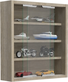VCM Wandvitrine Agisa 918270 Sonoma-Eiche H. 40 x B. 37 x T. 10 cm