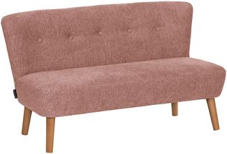 Kindersofa 2-Sitzer Katya Flachgewebe lachs