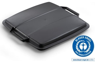 Durable Deckel für Abfalltonne für DURABIN 90l quadratisch schwarz