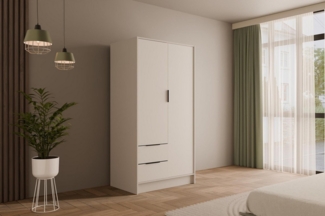 ALTDECOR Drehtürenschrank KOLIN (Kleiderschrank Garderobenschrank mit viel Stauraum, Moderner Schrank) Vielseitiger Drehtürenschrank mit Spiegeltüren Spiegel Flügeltüren