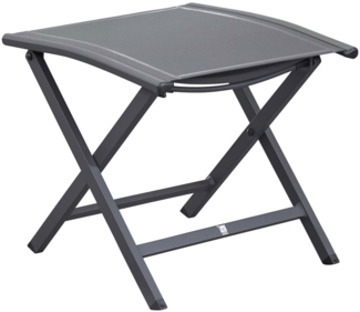 UNICAMO Hocker, klappbar, mit Textillehne, Farbe: Anthrazit