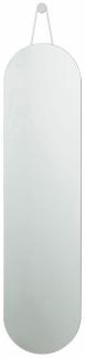 Zone Denmark Wandspiegel A-Wall Mirror, Wand Spiegel, Garderobenspiegel, Flurspiegel, Metall, Soft Grey, 120x30 cm, 13589