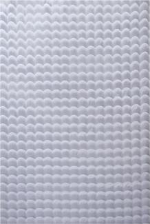 Hochflor Teppich Alessandro Läufer - 80x250 cm - Silberfarbe