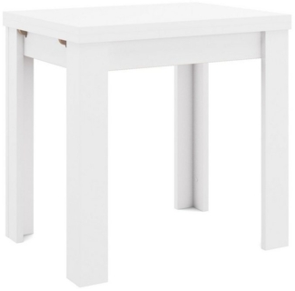 Esstisch ausziehbar weiss matt 80 x 78 x 60 cm Monzi 0560 80x60