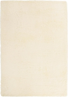 vidaXL Teppich Shaggy Hochflor NAVARRA Creme 240x340 cm Polyester 4102855