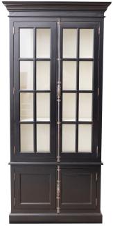 Dekoria Vitrinenschrank Josephine 100x45x212cm black