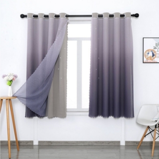 BYSURE Gardine, Ösen (1 St), verdunkelnd, Polyester, Regenbogen Vorhänge