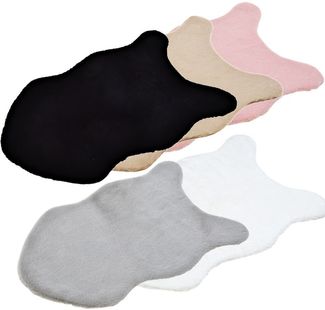 matches21 HOME & HOBBY Fellteppich Großes kurzflor Deko-Fell als Fell-Imitat in 90x60 cm rosa pink, Höhe: 20 mm, Flauschiges Kunstfell als Fell-Teppich Stuhl-Überwurf Sitzauflage