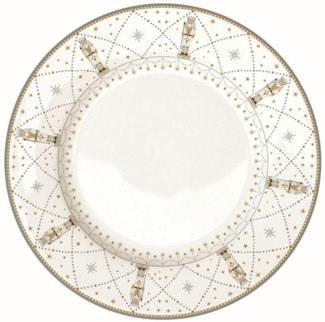 EasyLife Speiseteller Royal Nutcracker, Handwäsche Empfohlen, Weiß, Motiv: Nussknacker