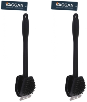2 x Vaggan Grillbürste Grillzubehör 3 in 1 38cm