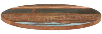 vidaXL Tischplatte Rund 70 cm 25-27 mm Altholz Massiv 286039