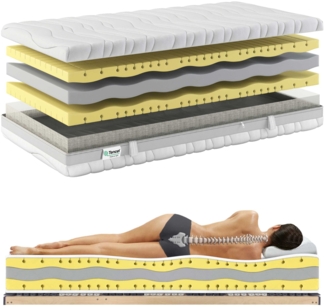 Matratzen Perfekt Vital Premium 9-Zonen Premium Kaltschaummatratze, 160x200 cm, H3