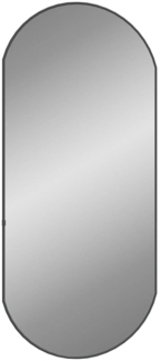 vidaXL Wandspiegel Schwarz 90x40 cm Oval 348207