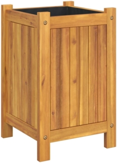 vidaXL Pflanzkübel mit Einlage 31x31x50 cm Massivholz Akazie 366430