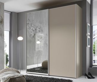 STAUD Schwebetürenschrank Sinfonie Plus, edles Design in hochwertiger Qualität, Made in Germany Mit Spiegeltüre und vier verschiedenen Ausstattungsvarianten