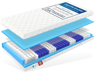 Matratzen Perfekt 'Köln' Taschenfederkernmatratze mit 7 Komfortzonen, 20cm hoch, 90x200 cm, H5