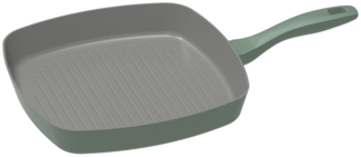 Michelino Alythia Grillpfanne 28 cm, Induktionsgeeignet & Antihaftbeschichtet Grün