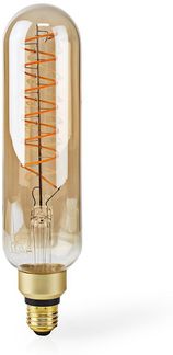 LED-Filament-Lampe E27 | T65 | 8.5 W | 600 lm | 2000 K | Dimmbar | Mit Gold Finish | Retro Style | 1 Stück