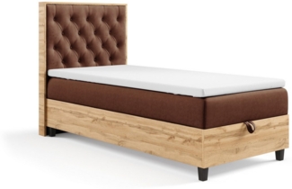 Best for Home Boxspringbett mit Bettkasten Trinity K-14 PLATE SINGLE inkl. 7 cm Topper (70x200 80x200 90x200 100x200 cm), Verschiedene Liefermöglichkeiten, TOP Preis-Leistungs-Verhältnis