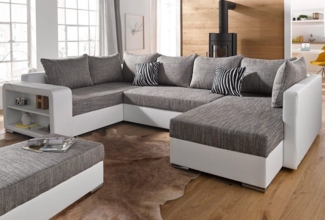 COLLECTION AB Wohnlandschaft John U-Form, mit Bettfunktion, wahlweise mit Federkern