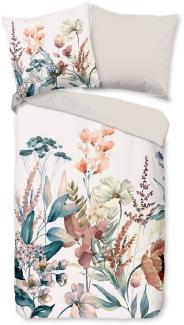 Good Morning Flanell Bettwäsche 200 X 200 cm + 2- 80 X 80 cm Aime flowers bunt