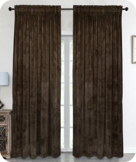 Beautex Verdunkelungsvorhang Samt Vorhang Kräuselband U-Band Gardine Velvet abdunkelnd, Hakenaufhängung (1 St), abdunkelnd