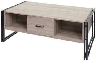 MCW Couchtisch MCW-A27b-C, Oberfläche und Innenflächen mit 3D-Struktur, modern