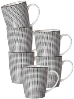 Ritzenhoff & Breker Takeo Stripes Henkelbecher 350 ml 6er Set