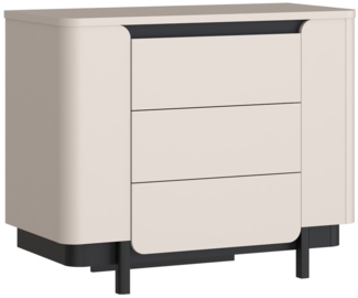 Kommode Venedig / Vodol, Holzwerkstoff, Beige, 96 x 78 x 45 cm