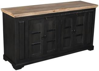 Sideboard 171x90cm 'Mumbai' Mango natur & schwarz