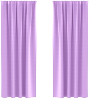 vidaXL Verdunkelungs-Vorhänge mit Ringen 2 pcs Lila 260x140 cm 4107492