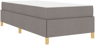 vidaXL Boxspringbett Taupe und Beige und Weiß 100 x 200 cm Stoff 3398917