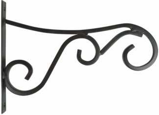 Wandhalterung aus Carbon Stahl in schwarz