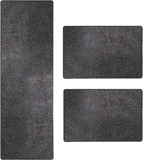 Floordirekt Hochflor-Bettumrandung Lyon 1A, 4 Farben & 3 Größen, Läufer, ideal im Schlafzimmer, Höhe 10 mm, Velours